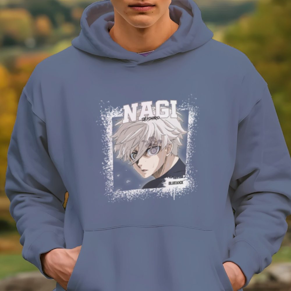 Sweat-shirt à capuche Homme Bluelock avec un design de Bluelock Seishiro blanc