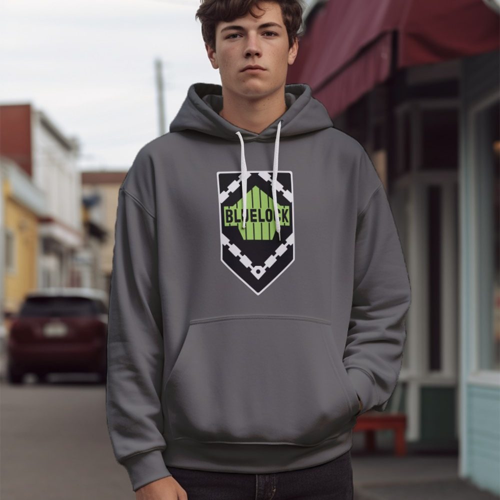 Sweat-shirt à capuche Homme Bluelock avec un design de Bluelock Team Blason