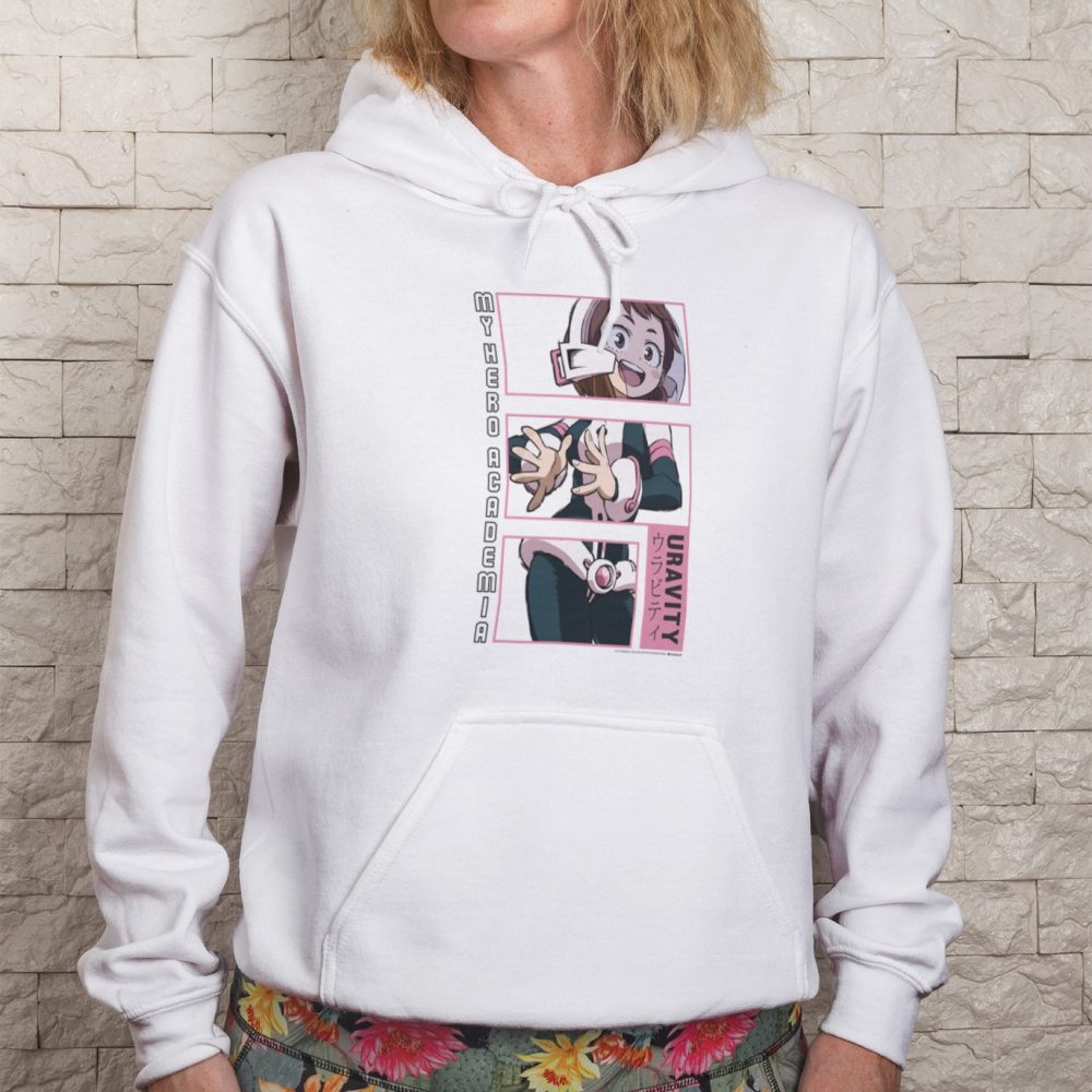 Sweat-shirt à capuche Femme My Hero Academia avec un design de My Hero Academia Rectangle Uravity