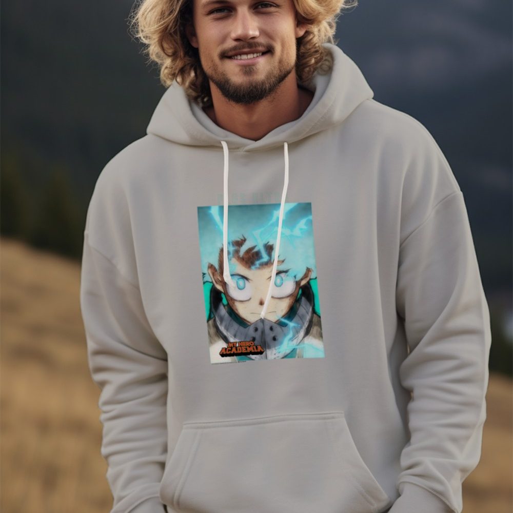 Sweat-shirt à capuche Homme My Hero Academia avec un design de My Hero Academia Deku noir