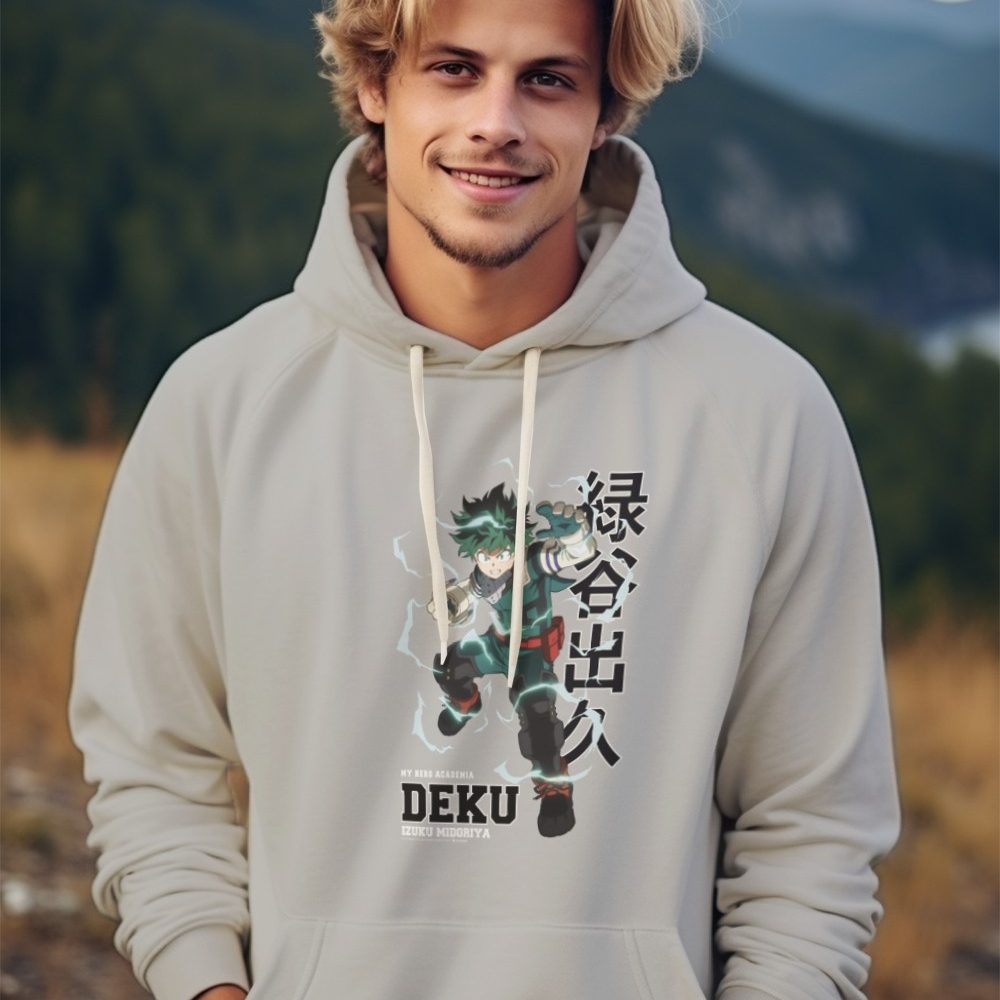 Sweat-shirt à capuche Homme My Hero Academia avec un design de My Hero Academia Izuku Midoriya