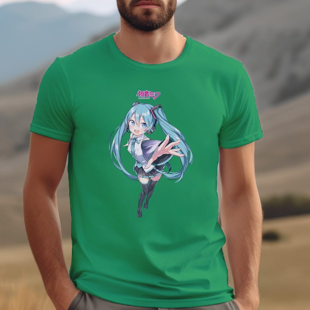 T-shirt Homme Hatsune Miku avec un design de Hatsune Miku Vedette couleur
