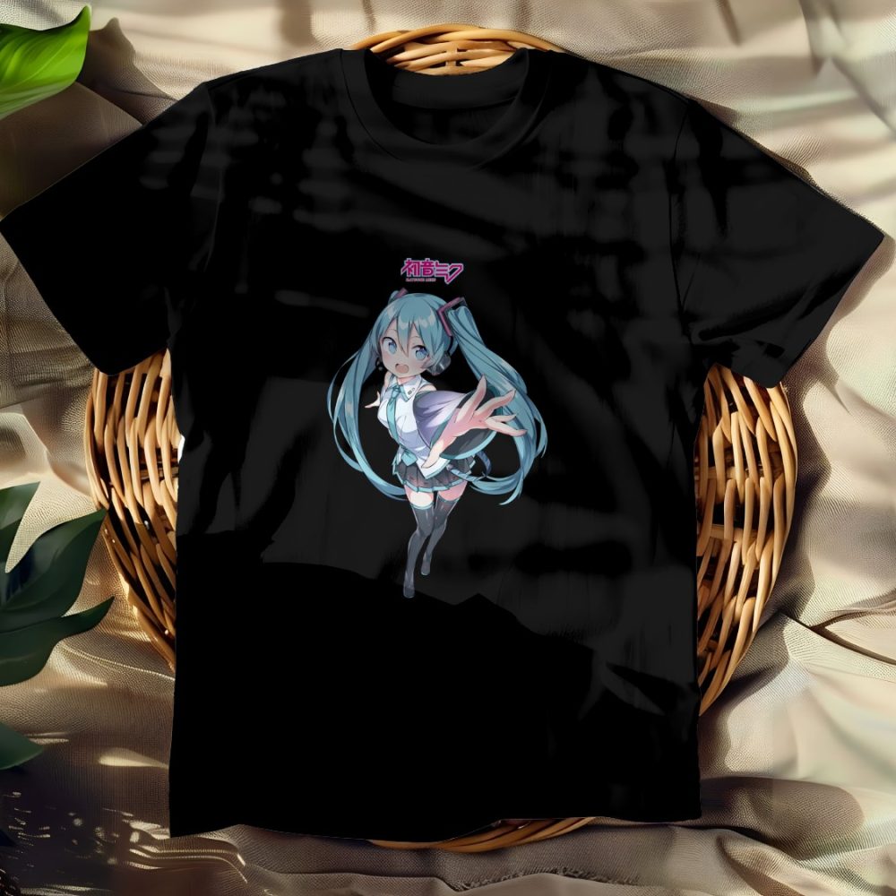 T-shirt Femme Hatsune Miku avec un design de Hatsune Miku Vedette couleur