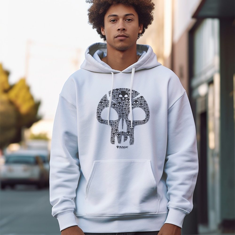 Sweat-shirt à capuche Homme Magic The Gathering avec un design de MTG Skull