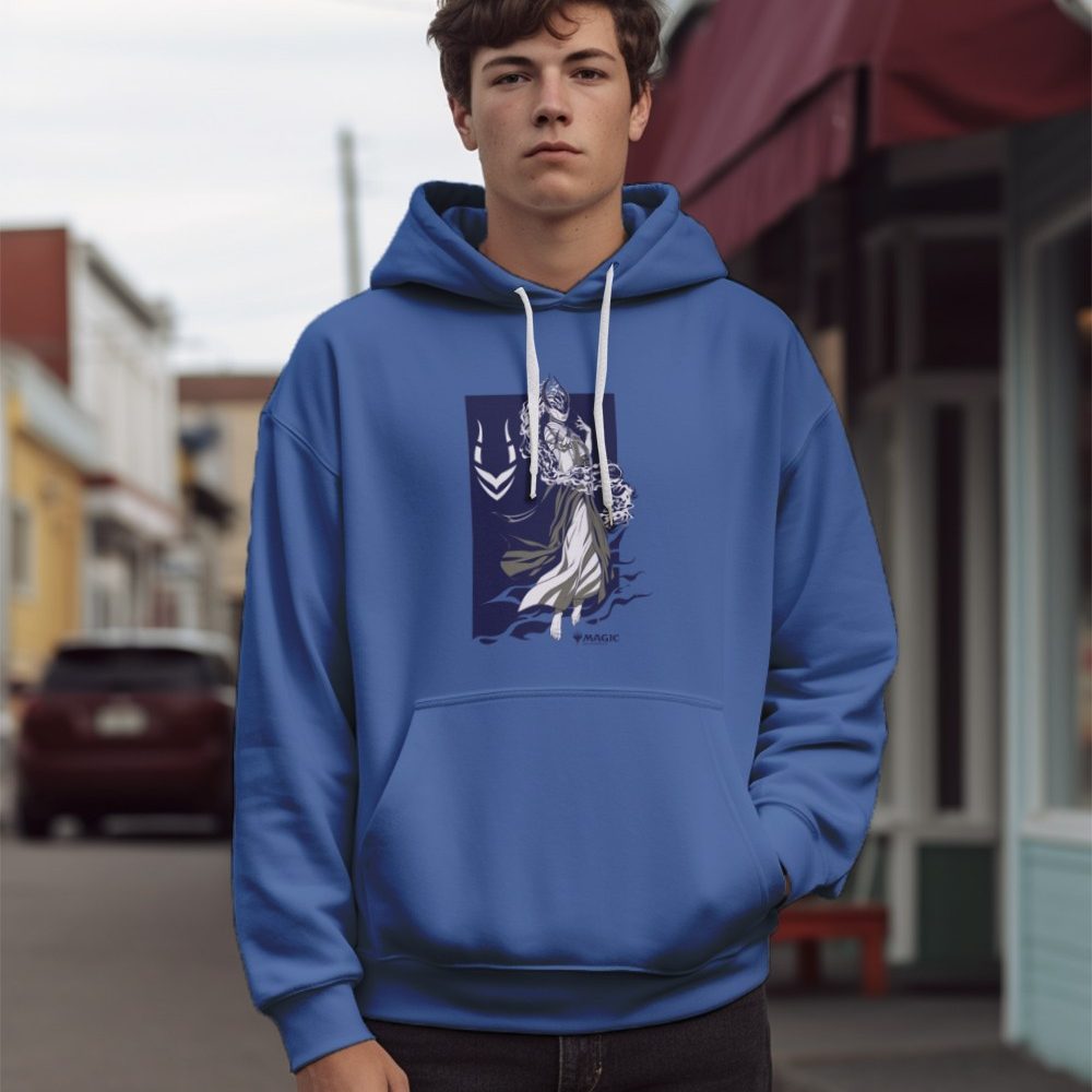 Sweat-shirt à capuche Homme Magic The Gathering avec un design de MTG Blue Ashiok