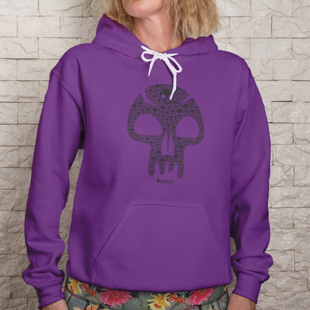 Sweat-shirt à capuche Femme Magic The Gathering avec un design de MTG Skull
