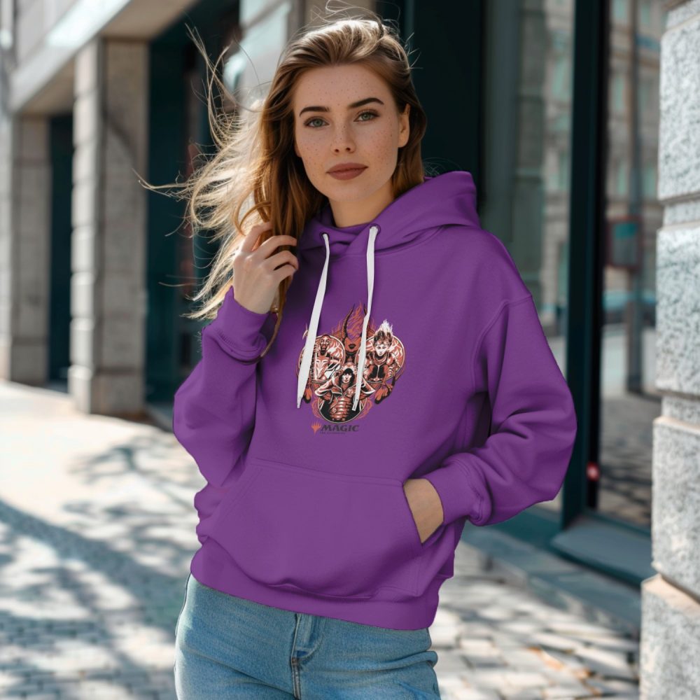 Sweat-shirt à capuche Femme Magic The Gathering avec un design de MTG Fire Group