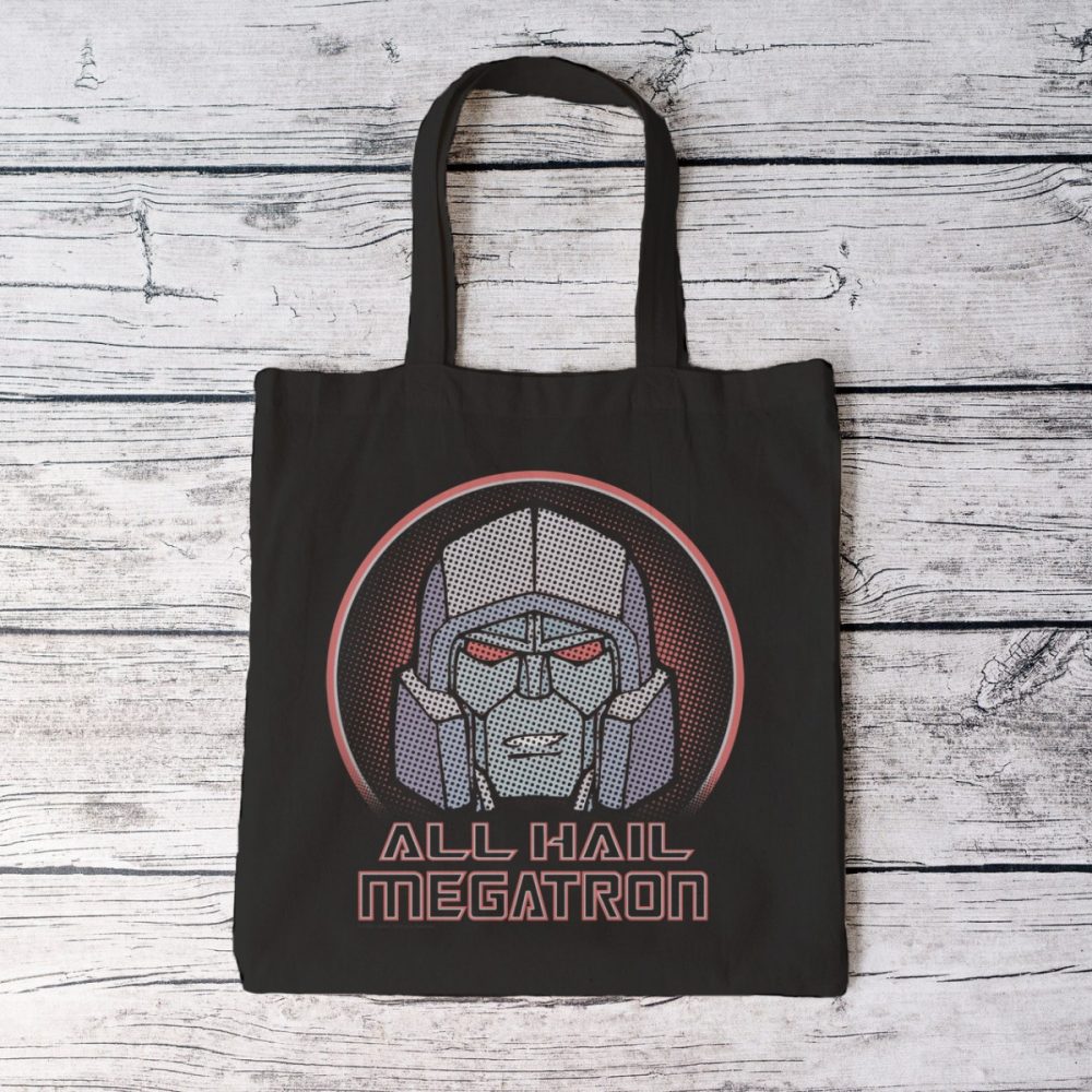 Tote bag coton bio Transformers avec un design de Transformers All Hail Megatron