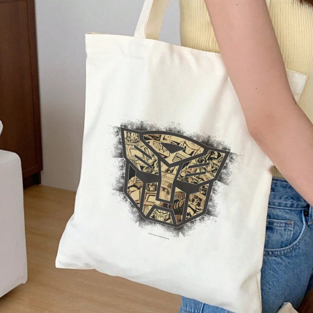 Tote bag coton bio Transformers avec un design de Transformers Signe
