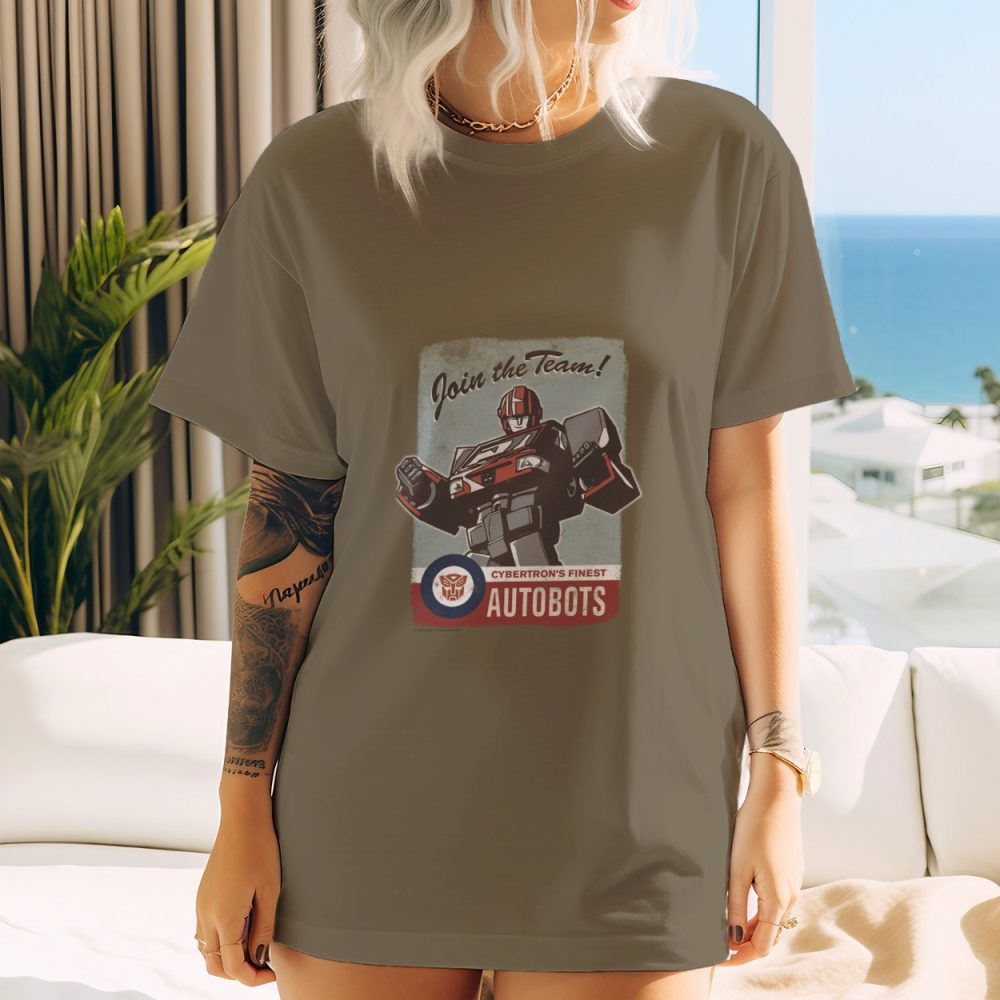 T-shirt oversize coton bio Femme Transformers avec un design de Transformers Join The Team