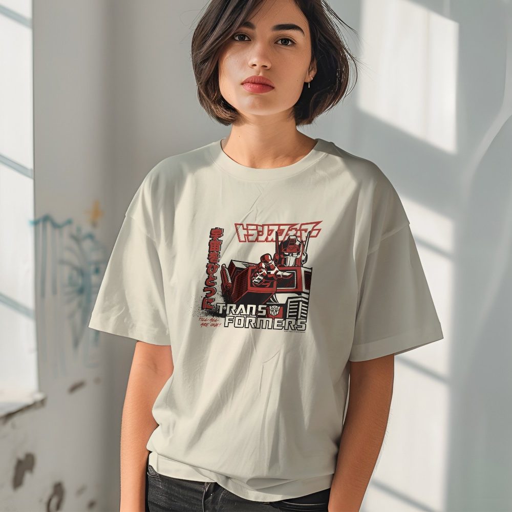 T-shirt oversize coton bio Femme Transformers avec un design de Transformers Till All Are One