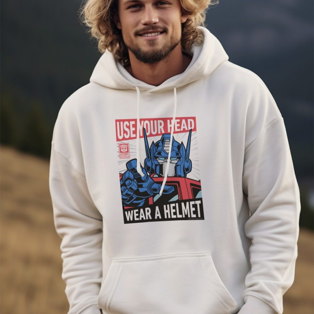Sweat-shirt à capuche Homme Transformers avec un design de Transformers Wear A Helmet