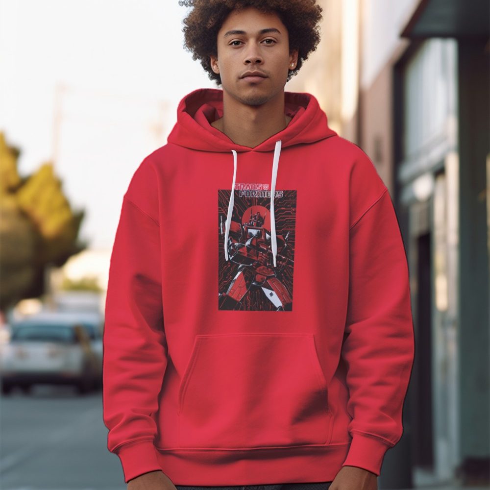 Sweat-shirt à capuche Homme Transformers avec un design de Transformers Electronics noir