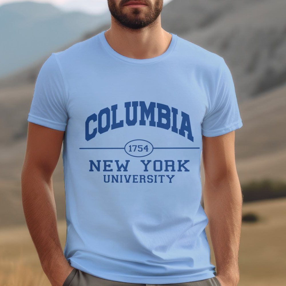 T-shirt Homme Columbia avec un design de Columbia 1754 bleu navy