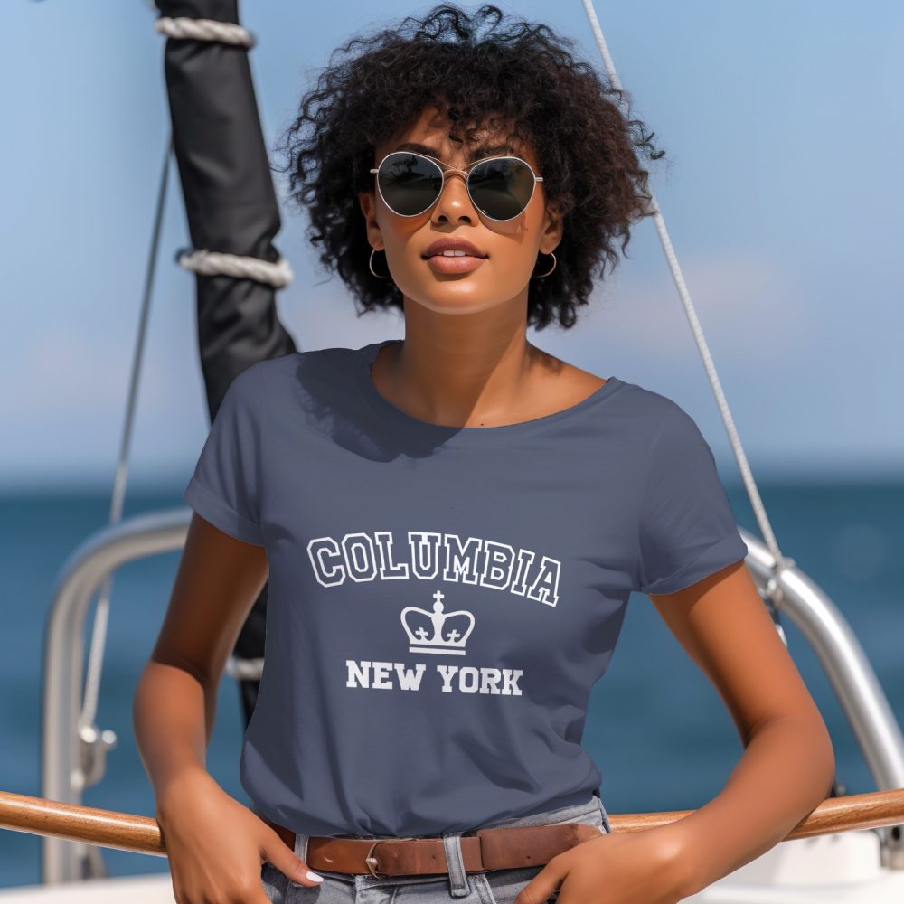 T-shirt Femme Columbia avec un design de Columbia New York blanc
