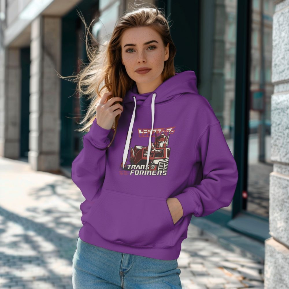 Sweat-shirt à capuche Femme Transformers avec un design de Transformers Till All Are One