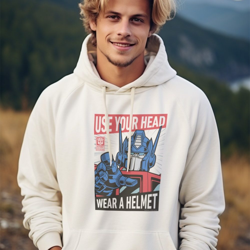Sweat-shirt à capuche Homme Transformers avec un design de Transformers Wear A Helmet