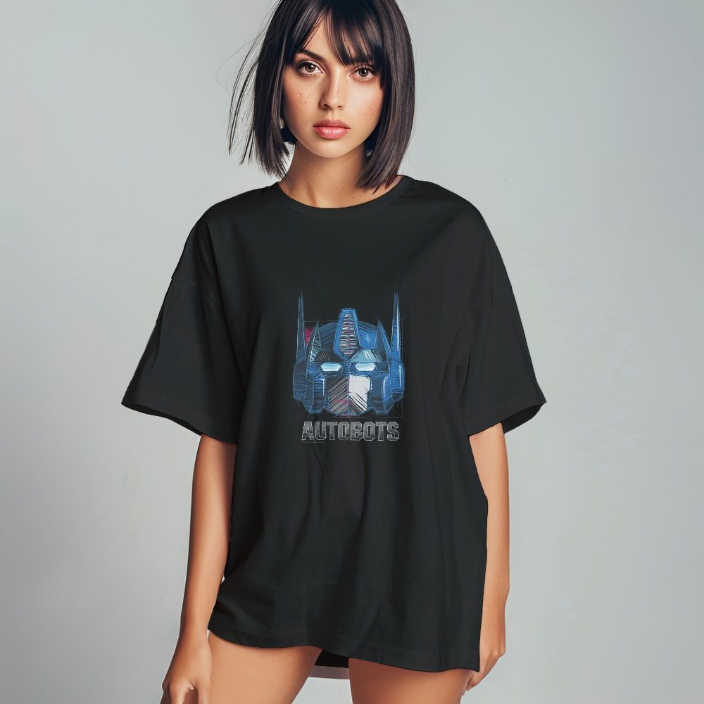T-shirt oversize coton bio Femme Transformers avec un design de Transformers Autobots