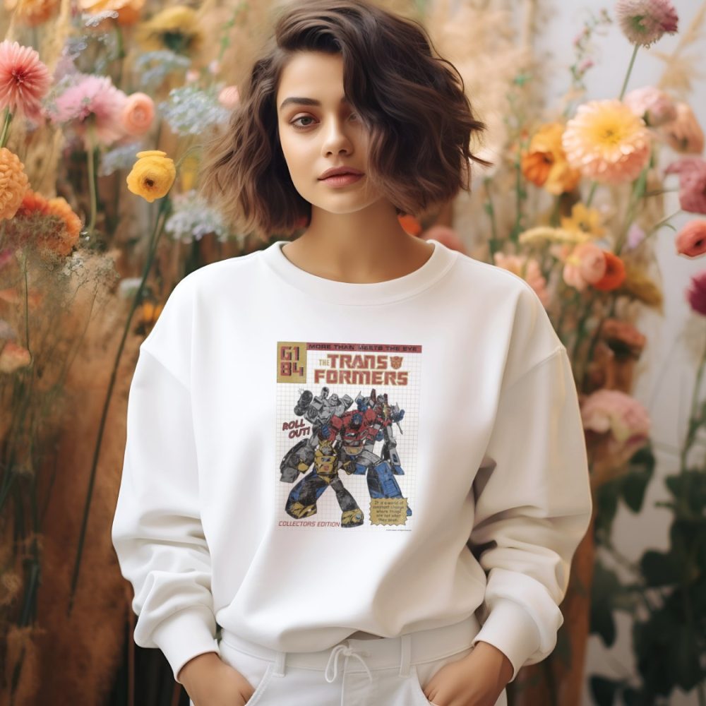 Sweat oversize coton bio Femme Transformers avec un design de Transformers Roll Out