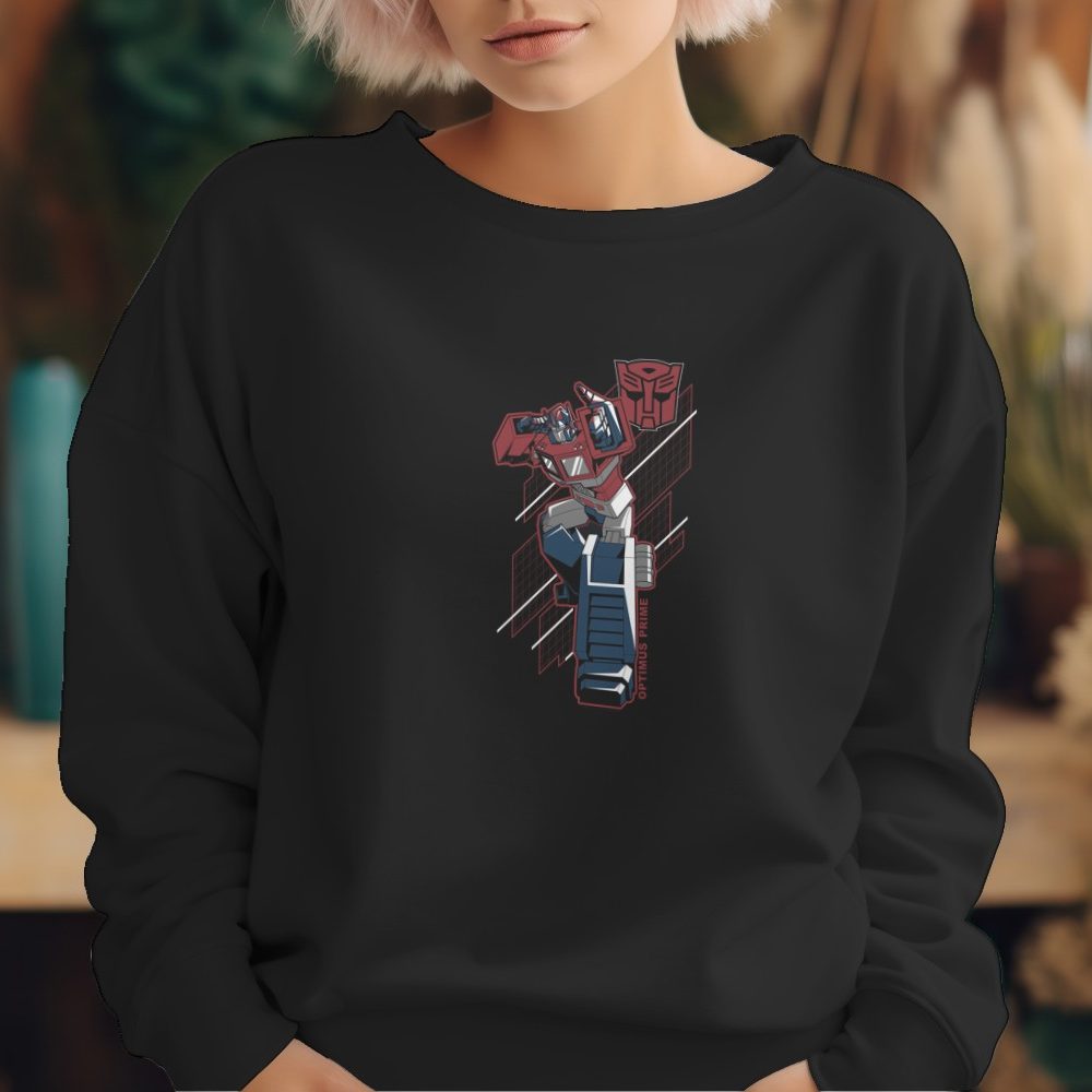 Sweat oversize coton bio Femme Transformers avec un design de Transformers Optimus Prime