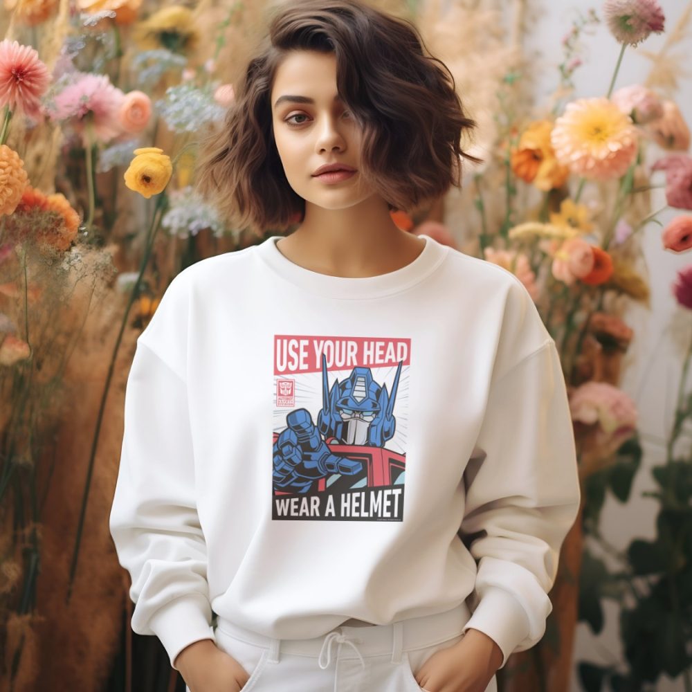 Sweat oversize coton bio Femme Transformers avec un design de Transformers Wear A Helmet