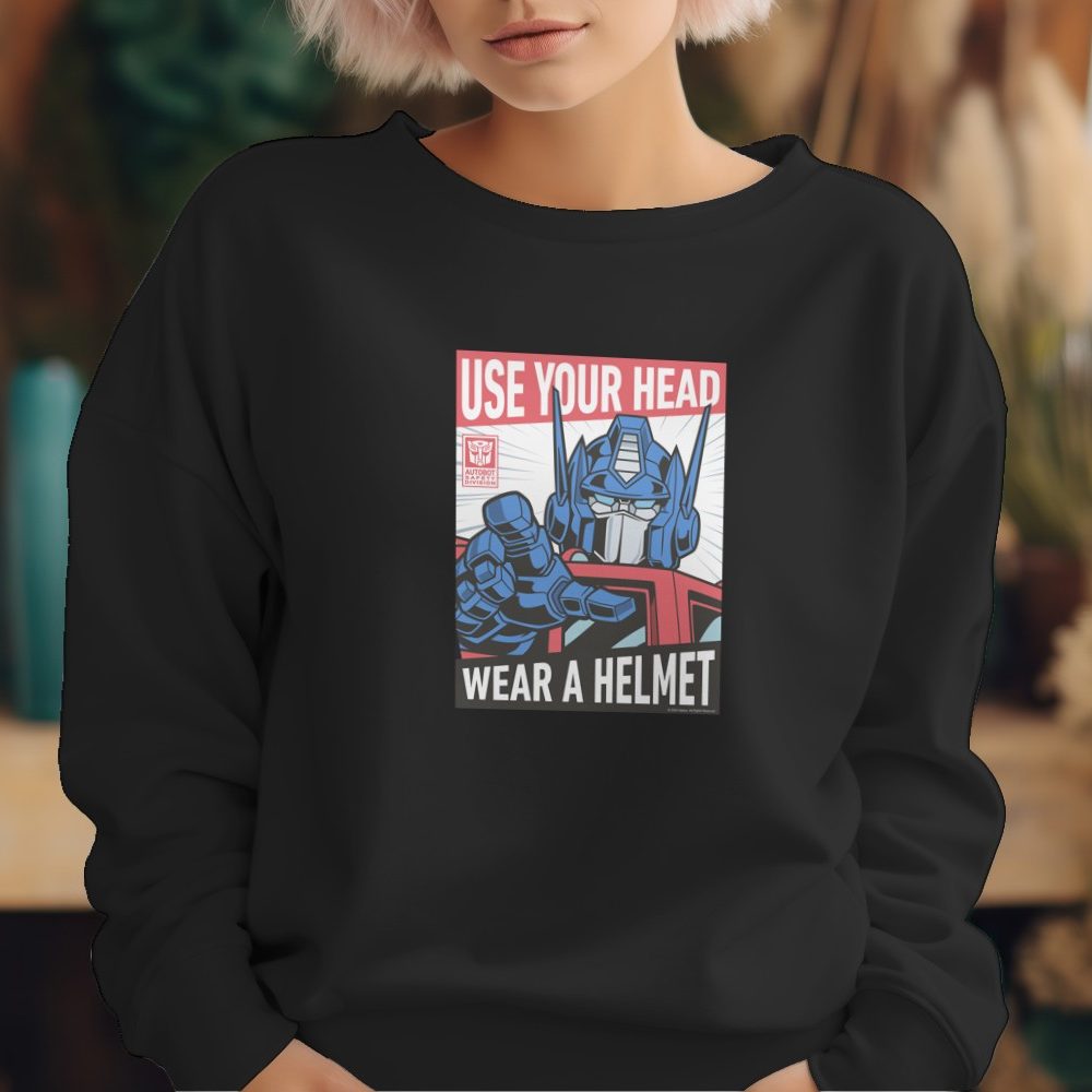 Sweat oversize coton bio Femme Transformers avec un design de Transformers Wear A Helmet