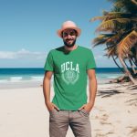 T-shirt Homme UCLA avec un design de UCLA Écusson blanc