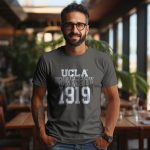 T-shirt Homme UCLA avec un design de UCLA University 1919 blanc
