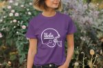 T-shirt Femme UCLA avec un design de UCLA Casque