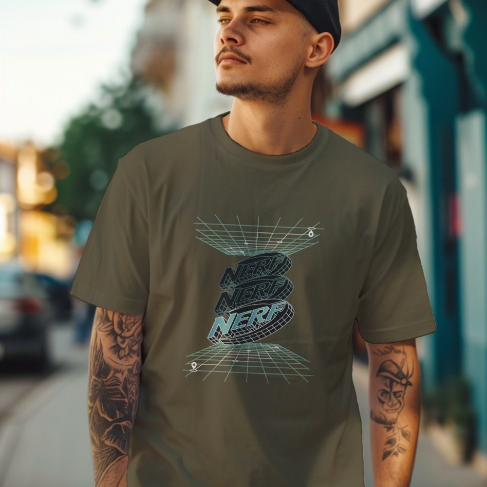 T-shirt Homme Nerf avec un design de Nerf 3D