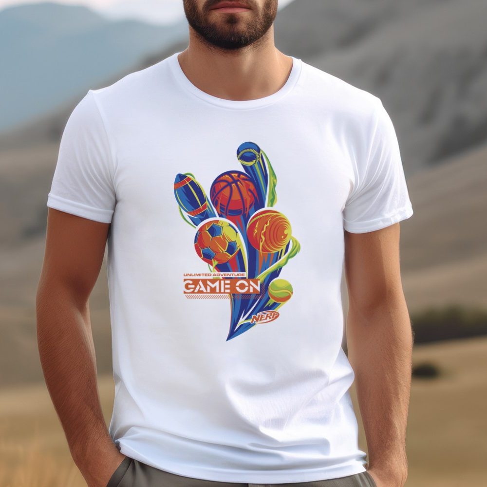 T-shirt Homme Nerf avec un design de Nerf Game On