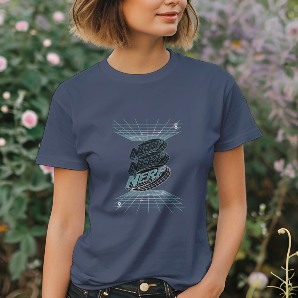 T-shirt Femme Nerf avec un design de Nerf 3D