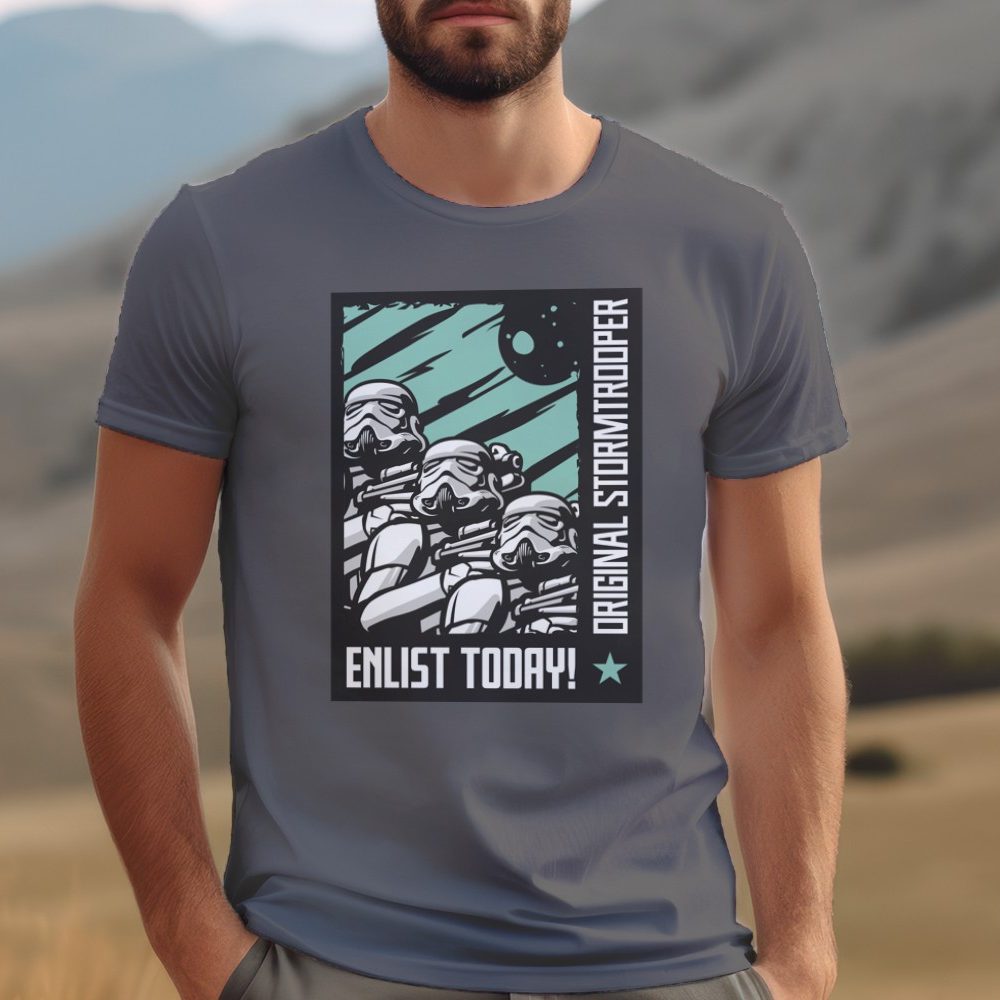 T-shirt Homme Original Stormtrooper avec un design de Original Stormtrooper Enlist Today!
