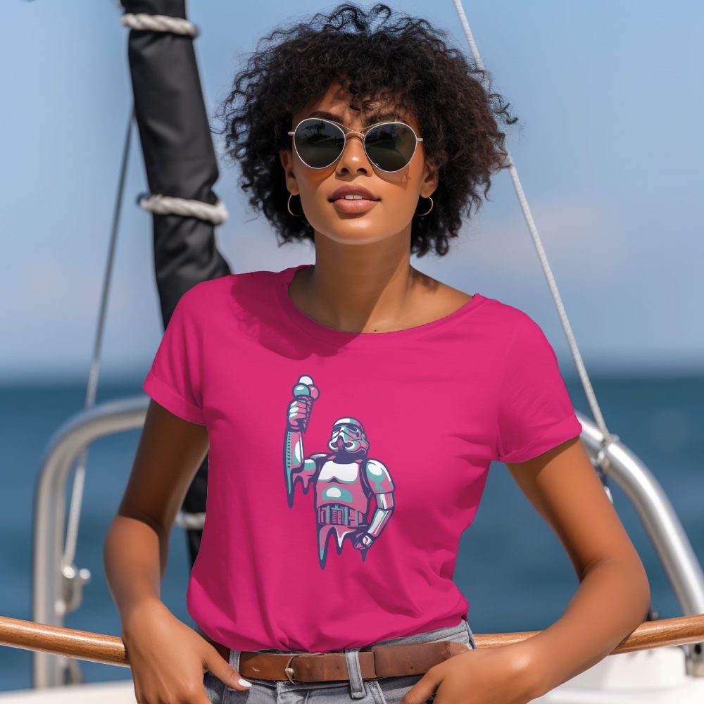 T-shirt Femme Original Stormtrooper avec un design de Original Stormtrooper Ice cream Statue