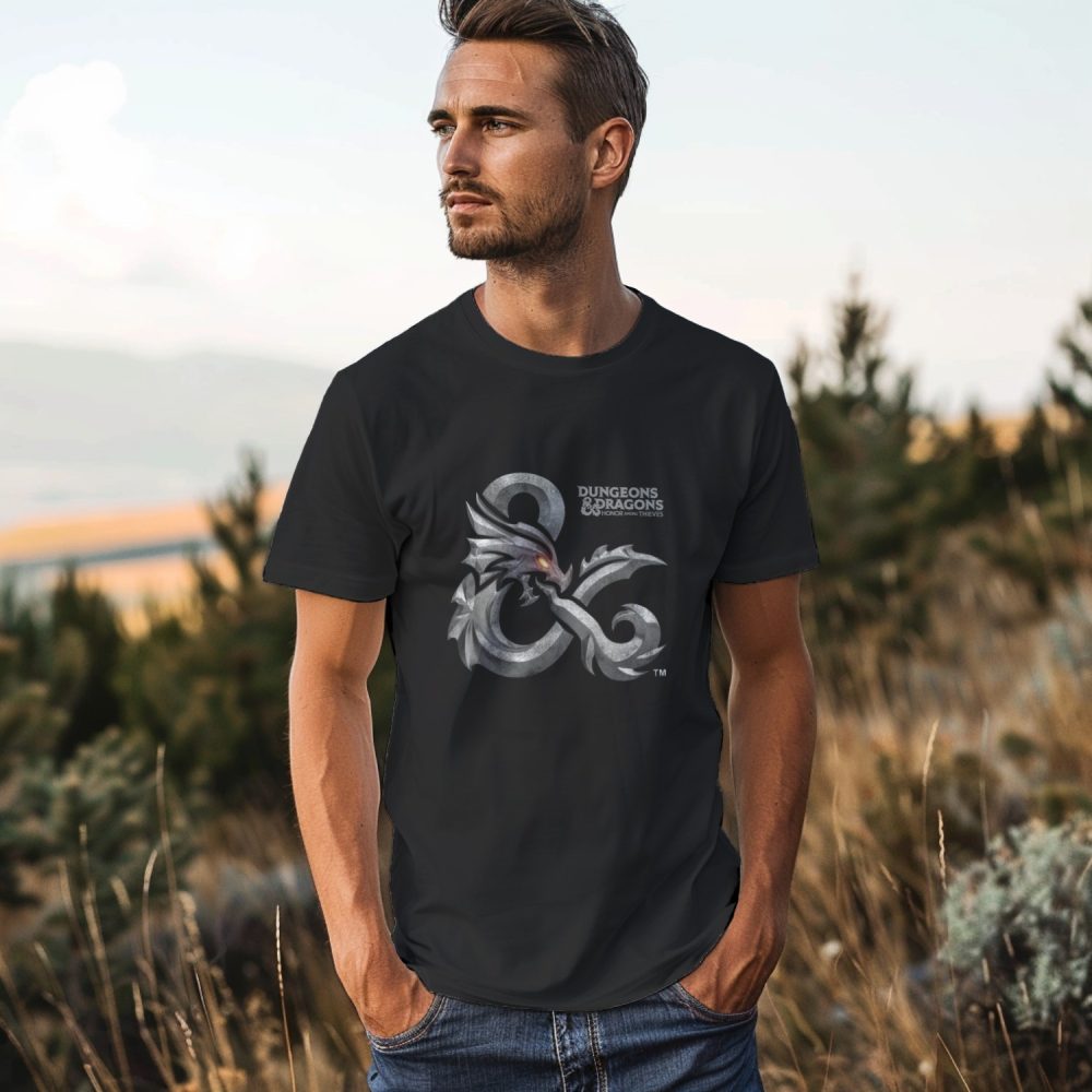 T-shirt Homme Dungeons & Dragons avec un design de D&D Film Métal