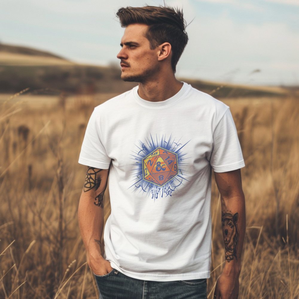 T-shirt Homme Dungeons & Dragons avec un design de D&D Dés