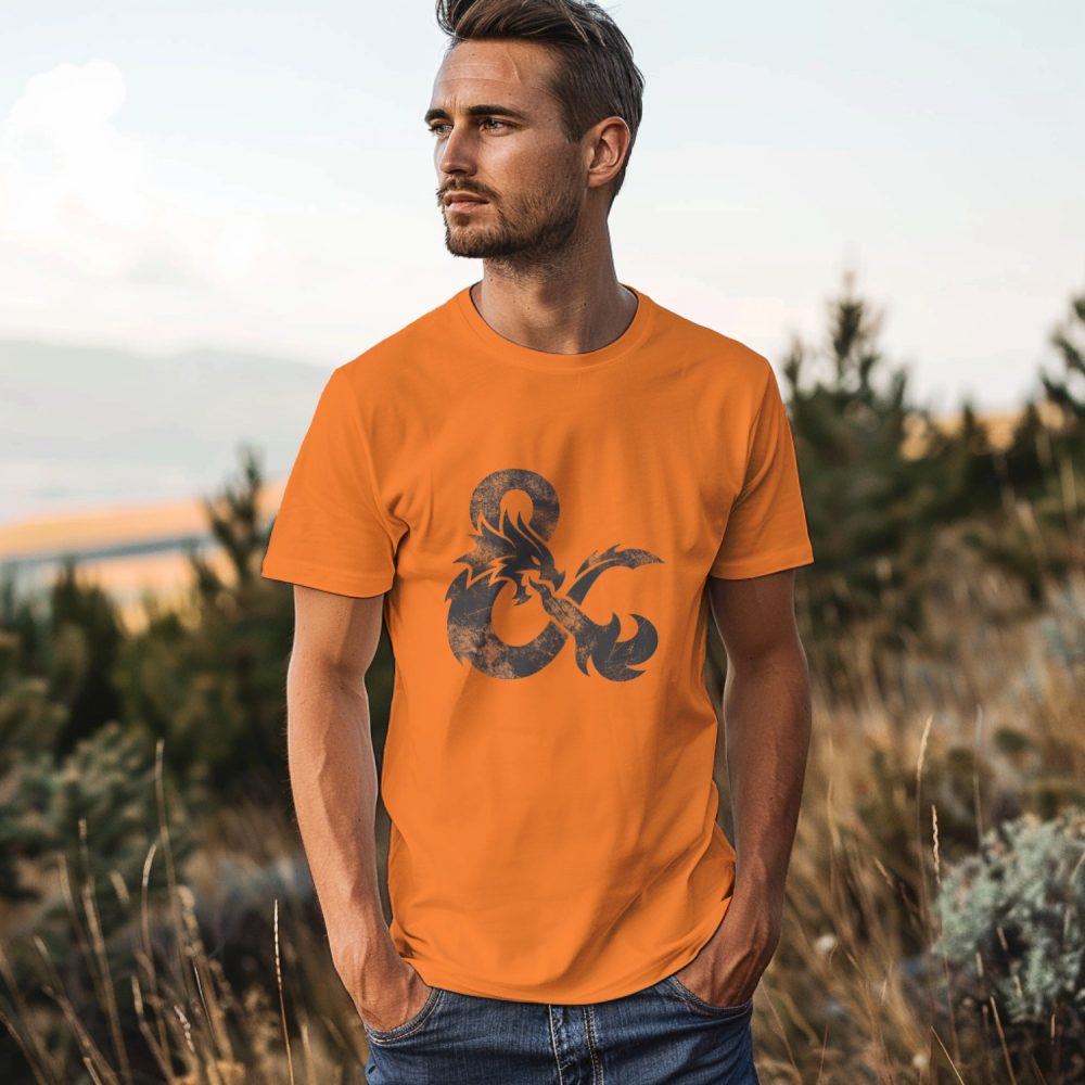 T-shirt Homme Dungeons & Dragons avec un design de D&D Sigle noir