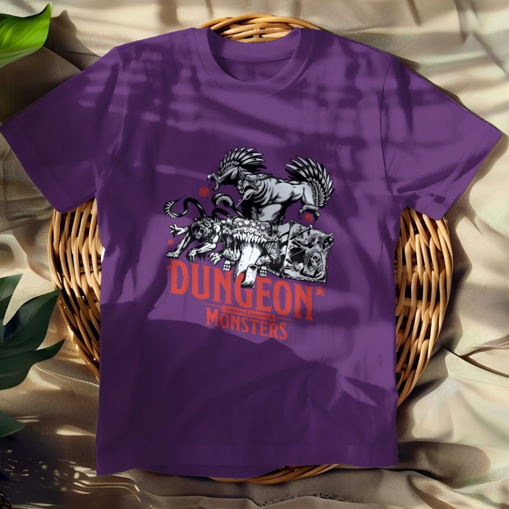 T-shirt Femme Dungeons & Dragons avec un design de D&D Monsters