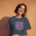 T-shirt oversize coton bio Femme Monopoly avec un design de Monopoly Pions violet