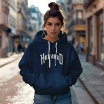 Sweat-shirt à capuche Femme Harvard avec un design de Harvard Arc blanc