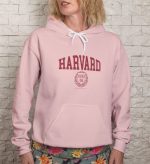 Sweat-shirt à capuche Femme Harvard avec un design de Harvard Écusson rouge