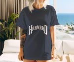 T-shirt oversize coton bio Femme Harvard avec un design de Harvard Arc blanc