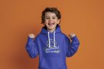 Pull à capuche Enfant Smiley World avec un design de Smiley World Push It To The Limit blanc