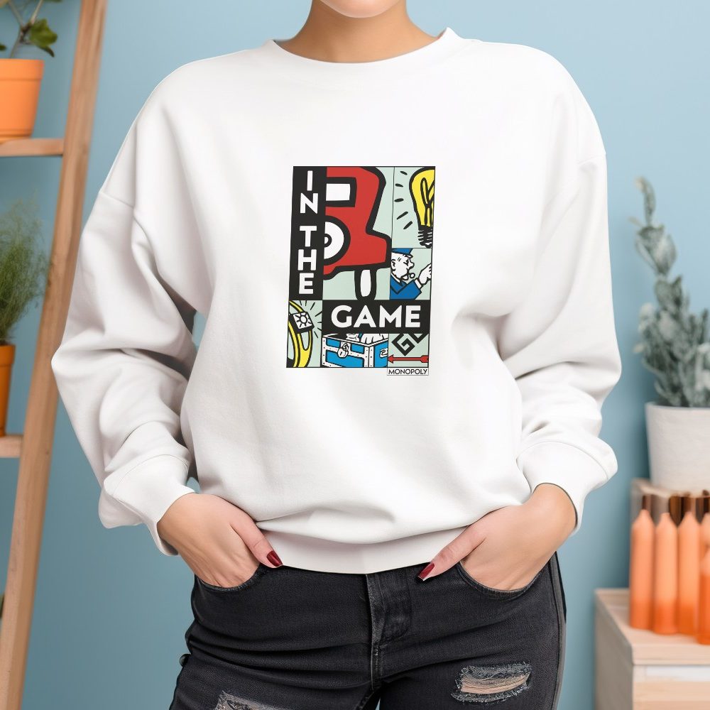 Sweat oversize coton bio Femme Monopoly avec un design de Monopoly In The Game