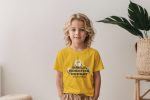 T-shirt Enfant Smiley World avec un design de Smiley World Smile Breathe Repeat noir