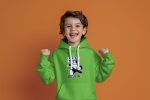 Pull à capuche Enfant Monopoly avec un design de Monopoly Everyday I'm Hustlin' blanc