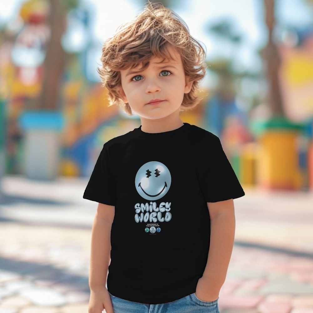 T-shirt coton bio Bébé Smiley World Garçons avec un design de Smiley Shine