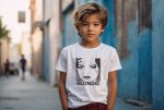 T-shirt Enfant Blondie avec un design de Blondie Visage noir