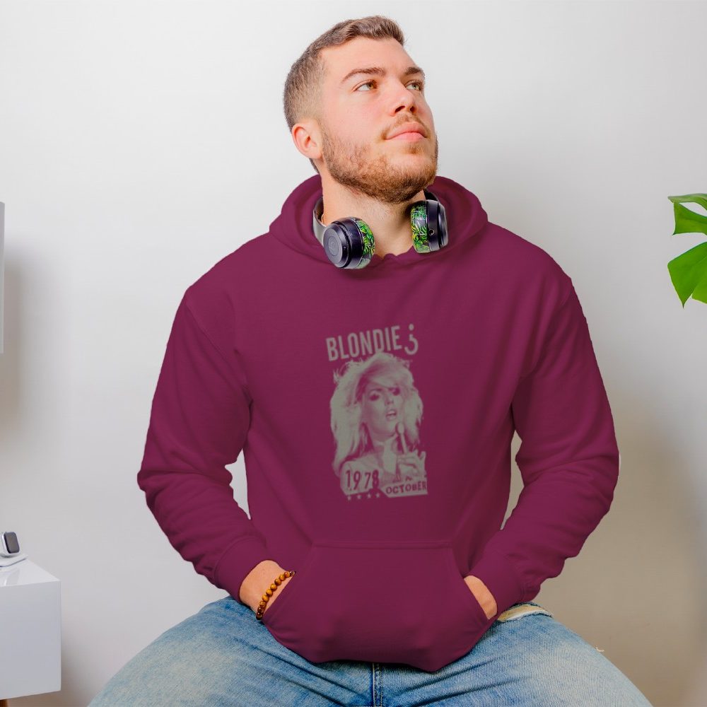 Sweat-shirt à capuche Homme Blondie avec un design de Blondie 1978