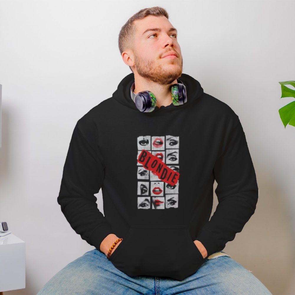 Sweat-shirt à capuche Homme Blondie avec un design de Blondie blanc